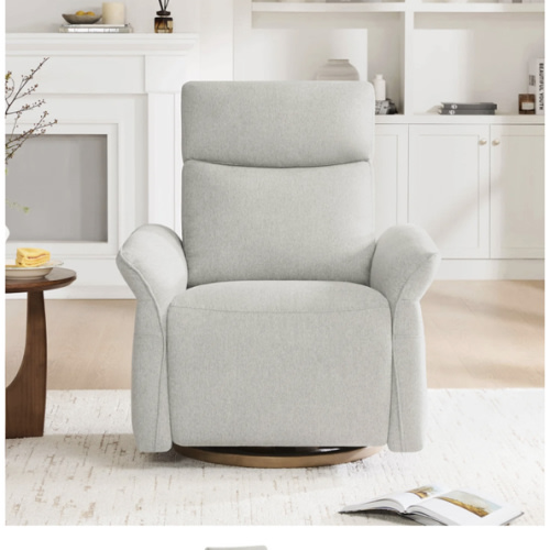 Vinca Power Swivel Nursery Glider Recliner with Power Lumbar & Headrest