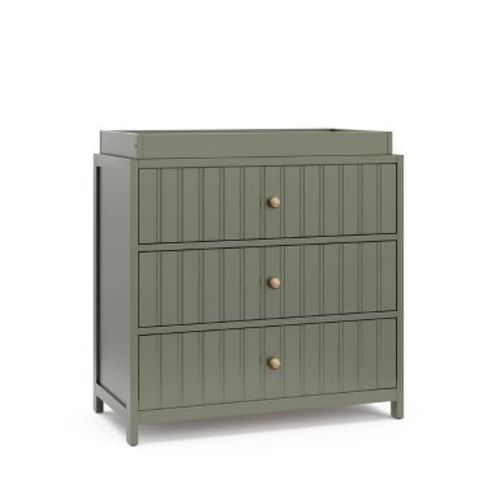 Graco Teddi 3-Drawer Dresser with Removable Topper - Olive