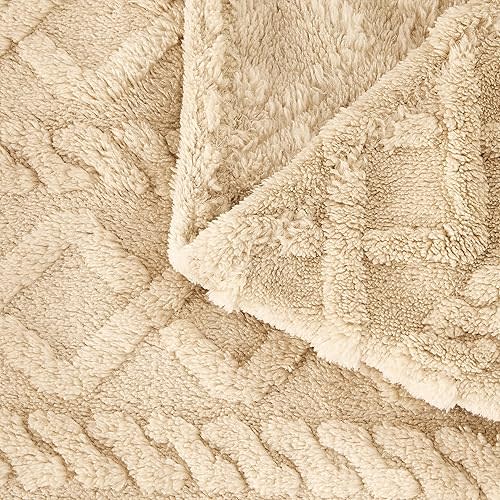 Sherpa Fleece Baby Blanket, Ultra Soft Fluffy Premium Baby Blankets for Boys Girls, Cozy Infant Toddler Newborn Receiving Blankets for Crib Stroller 30”×40” (Khaki)
