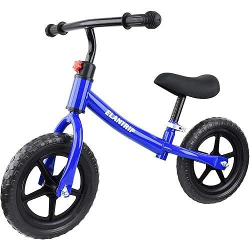 Elantrip Balance Bike, Lightweight Toddler Bike for 1-3 Year Old Boys, Birthday Gift Toys for 1-3 Year Old Boys and Girls, No Pedal Bikes for Kids with Adjustable Handlebar and seat
