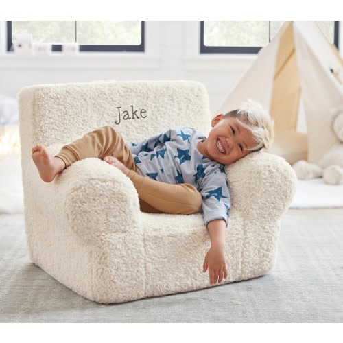 Anywhere Chair®, Cream Sherpa | Pottery Barn Kids