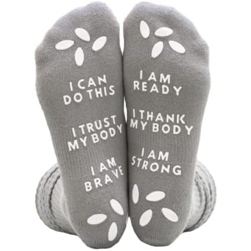 Affirmation Hospital Socks For Labor and Delivery - Non Skid Grip Socks For Moms