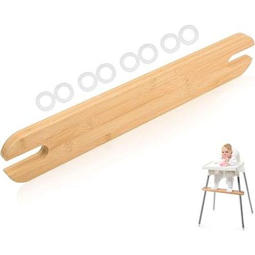 Impresa Bamboo Foot Rest for IKEA High Chair Accessories - High Chair Foot Rest To Increase Your Baby's Comfort While Eating - Impresa Wooden Foot Rest Compatible with IKEA Antilop High Chair and More