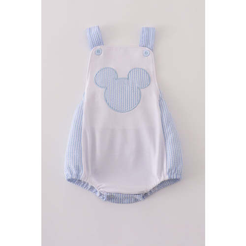 Blue character applique bubble