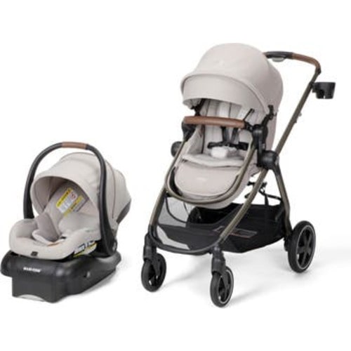 Zelia Luxe Stroller & Mico Luxe Infant Car Seat 5-in-1 Modular Travel System