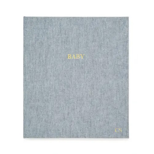 The Baby Book in Chambray