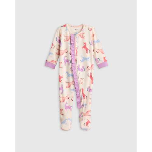 100% Organic Cotton Ruffle Footie