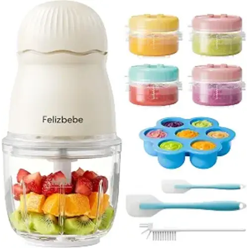 Baby Food Maker, Small Baby Food Processor Set, 10oz Puree Blender