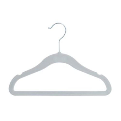 mighty goods™ 30-Pack Flocked Children's Hangers in Cool Grey - COOL GREY - 30 CT