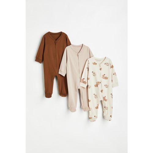 3-pack Jumpsuits with Zipper