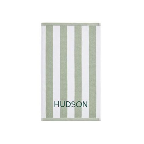 Rugby Stripe Bath Towel, Hand Towel, Sage