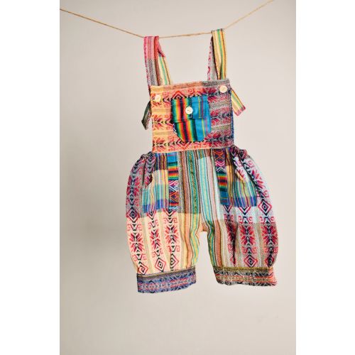 BoHo Overalls| Ethnic Handmade Romper| Hispster Overalls | Childrens Jumpsuit | Baby Overalls | Woven | Babyshower gift | Festival Clothing