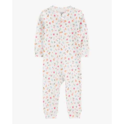 Baby Girl Floral Print Snug Fit Cotton Footless 1-Piece Pajamas - Carter's | Carter's