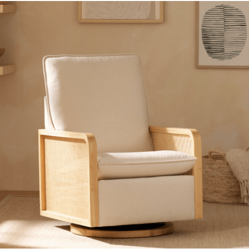 Babyletto Sumba Swivel Glider with Cane