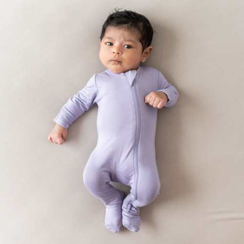 Zippered Footie in Taro