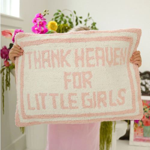thank heaven throw pillow