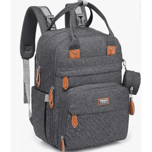 BabbleRoo Baby Changing Bag Backpack, Nappy Changing Back Pack Diaper Bags with Changing Mat & Pacifier Holder for Mom & Dad (Beige) : Amazon.de: Baby Products