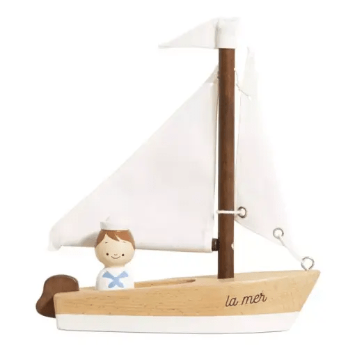 Brands We Love Wooden Sailing Boat & Captain by Janie and Jack