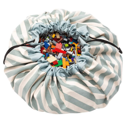 Stripes Green Toy Storage Bag