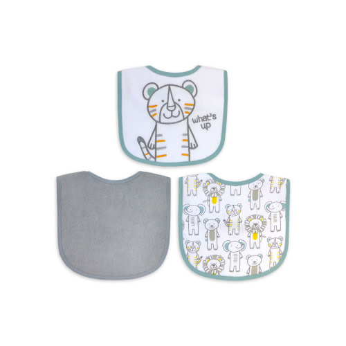 Parents Choice Baby Boys' Bibs, 3 Pack