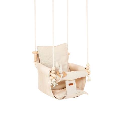 Baby & Toddler Swing with Height Adjustable Cotton Rope - 100% Cotton Fabric