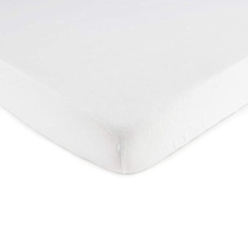 SheetWorld Fitted Pack N Play Playard Sheet Compatible with Maxi COSI Swift Play Yard 31 x 39 inches, 100% Cotton Jersey, Hypoallergenic, Butter Soft, Organic White, Made in USA - fits Maxi Cosi Swift Play Yard 31 x 39