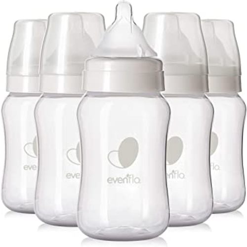 Evenflo Feeding Premium Proflo Venting Balance Plus Wide Neck Baby, Newborn and Infant Bottles - Helps Reduce Colic - 9 Ounce (Pack of 6)