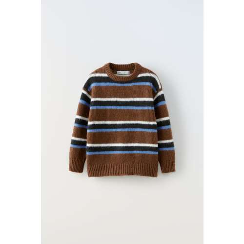 STRIPED KNIT SWEATER