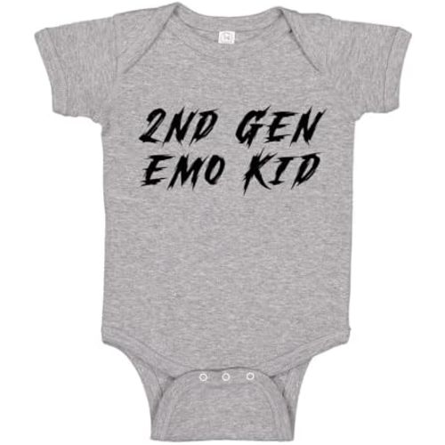 2nd Generation Emo Kid Baby One Piece Bodysuit Or Toddler Shirt Emo Daddy and Mommy Gift