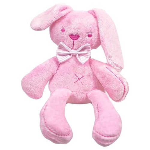 Furry Tales Clara Bunny – Soft Plush Stuffed Animal for Babies, Toddlers & Kids – Cute Pink Bunny Toy Gift for Girls & Boys (14 Inches, Pink)