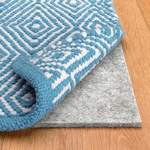 RUGPADUSA, 5'x8', 100% Felt Rug Pad (1/2" Thick), Safe for All Floors, Low-VOC, Made in The USA, 2-Year Warranty