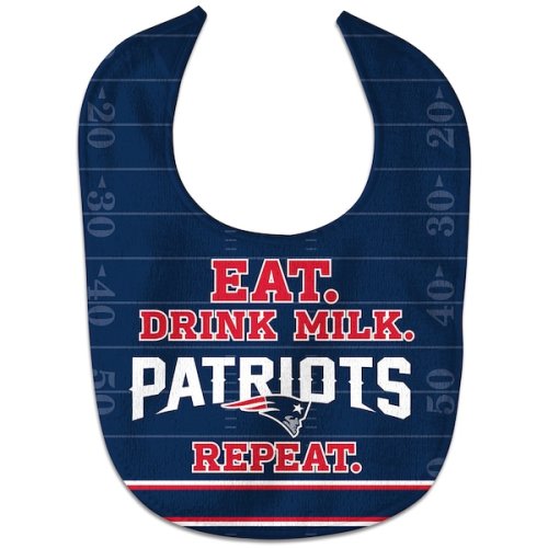 New England Patriots WinCraft Newborn & Infant Eat. Drink. Repeat. All-Pro Bib