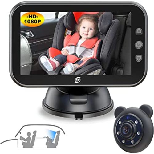 TX Baby Car Camera Monitor, Baby Car Mirror Baby Rear Facing Seat, HD 1080P Night-Vision Baby Camera for Car for Infant Toddler Car Seats