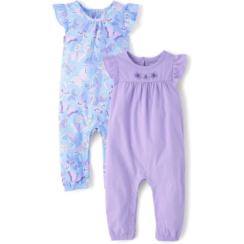 The Children's Place baby-girls And Newborn Sleeveless Pant Romper Playwear Outfit