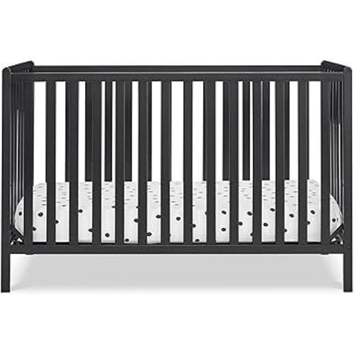 Delta Children Heartland 4-in-1 Convertible Crib, Black