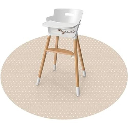 WeeSprout Baby Splat Mat for Kids, Large 51” x 51” Floor Playmat with Durable, Waterproof Surface and Non-Slip Bottom for Infants to Toddlers Under highchair, arts and crafts, picnics and play