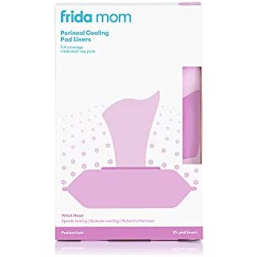 Frida Mom Perineal Medicated Witch Hazel Full-Length Cooling Pad Liners for Postpartum Care | 24-Count