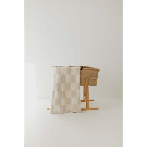 Plush Blanket | Cream Checkerboard
