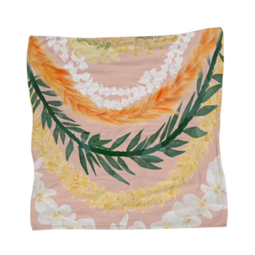 47in Mixed Lei Peach Perfect Muslin Blanket