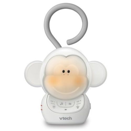 VTech Myla the Monkey Portable Safe & Sound Storytelling Soother with Night Light in White - WHITE - NO SIZE