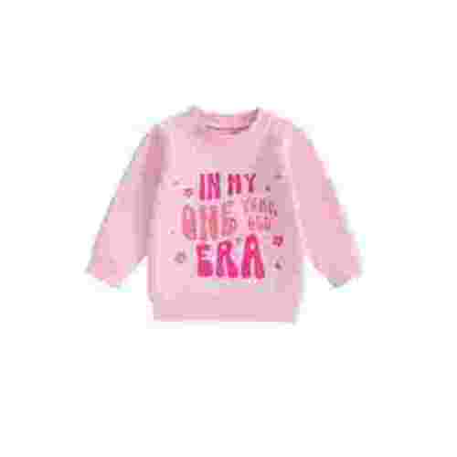 MIPREWUY Baby Girls Boys Birthday Sweatshirts Letter Print Crew Neck Long Sleeve Toddler Pullovers Fall Clothes Tops