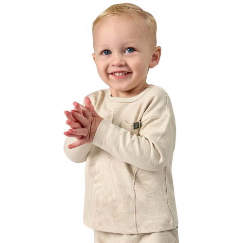 Modern Moments by Gerber Baby Neutral Seamed Drop Shoulder Top, Sizes 0/3 Months - 24 Months