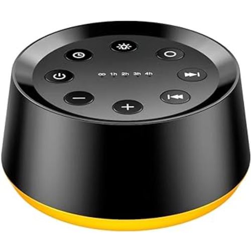 White Noise Machine with 30 Soothing Sounds 12 Colors Night Light Sound Machine for Adults Baby Kids Sleep Machines 36 Volume Levels Memory Function 5 Timers for Home Office Travel