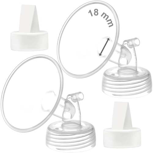 Maymom 18 mm Wide Neck Flange Duckbill Valve Compatible with Spectra S1 S2 SG Pumps Motif Luna; Not Original Spectra Replacement Pump Parts