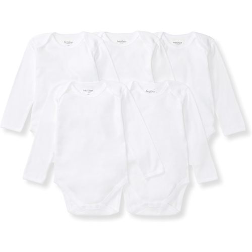 Burt's Bees Baby Unisex Organic Cotton Short and Long Sleeve Bodysuits, 5-Pack