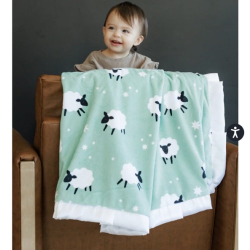 Little Sheep Plush Blanket | Minky Couture