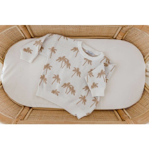 palm tree knit jumper