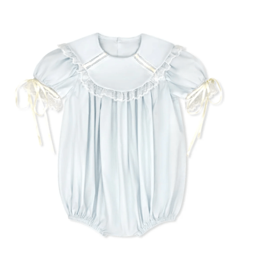Donahue Bubble in Blessings Blue, Ecru