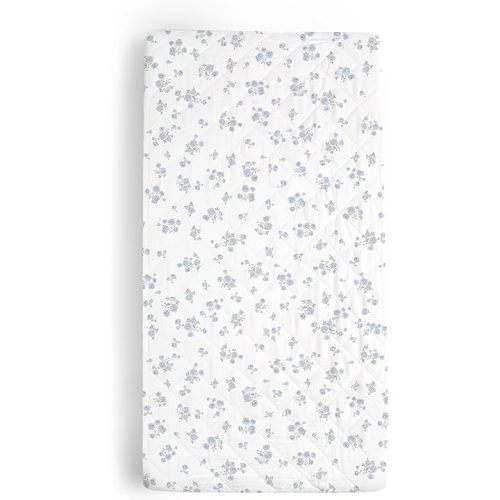 Makemake Organics Organic Changing Pad Cover GOTS Certified Organic Cotton Changing Table Cover Non Toxic Quilted Ultra Soft Girls Boys (16"x32", Mini Roses)