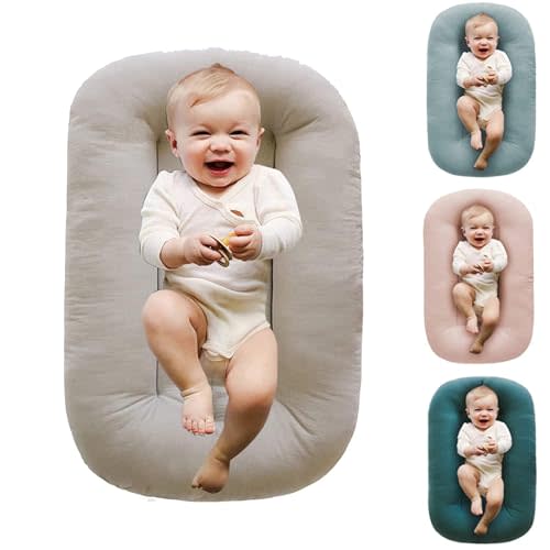 oliwex Baby Lounger,Baby Lounger Pillow,Baby Lounger 0-24 Months,Baby Lounger for Newborn (British Aprico)